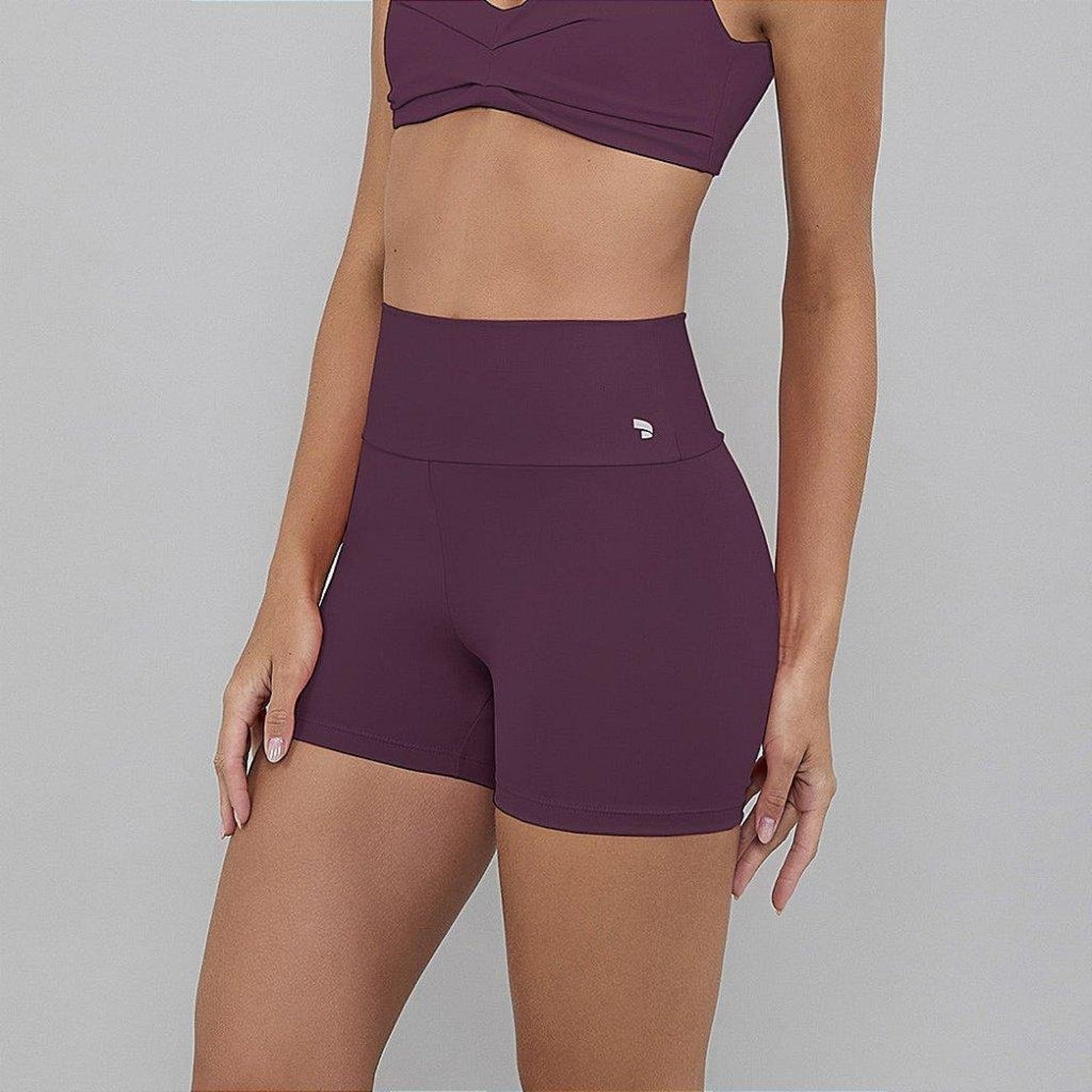 Shorts Alto Giro Eterno Cos Alto PR26 Roxo Malva Roxo