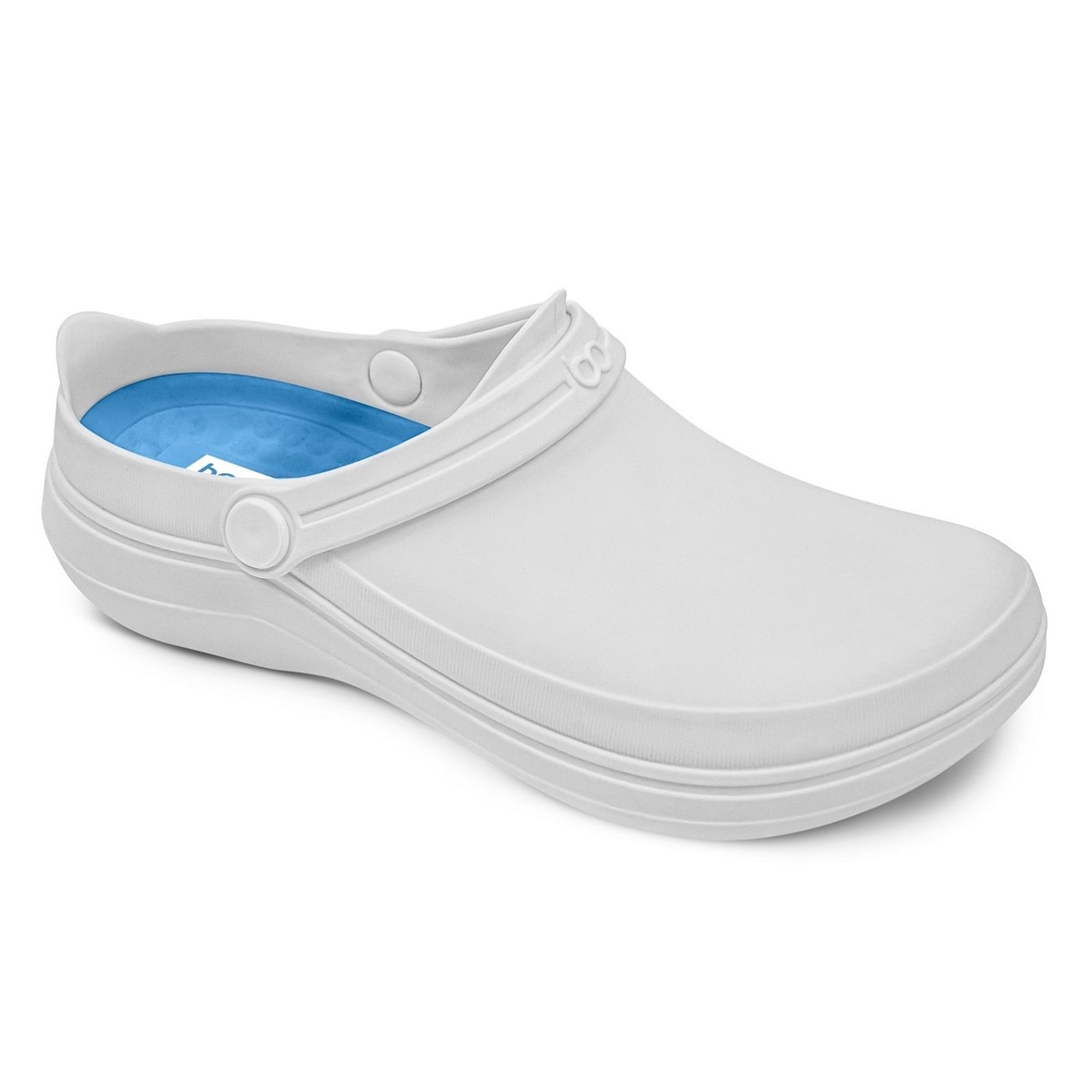 Vista 3 Sapato Boaonda de Borracha SAFE Segurança e Conforto para Profissionais branco Boaonda branco