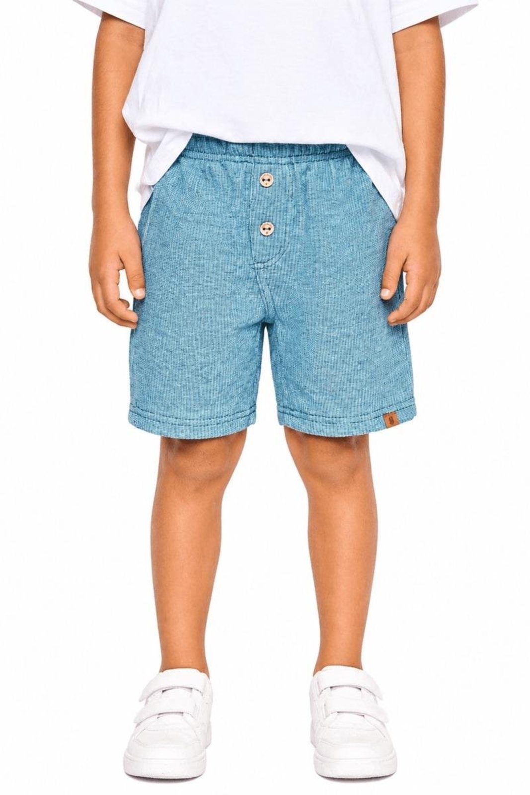 Infantil - Bermuda Menino Basiquinho Alphabeto Marinho