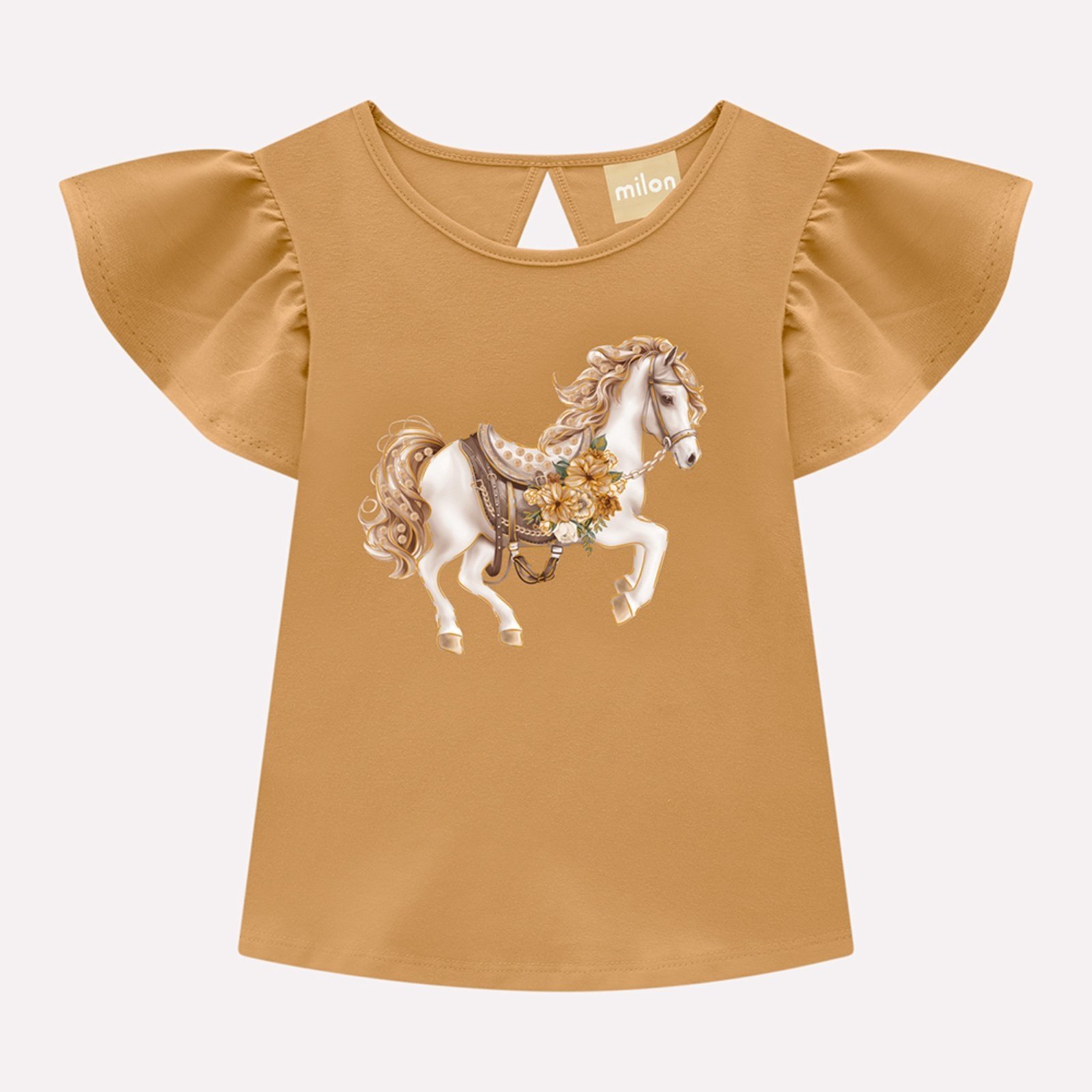 Vista 3 Infantil - Conjunto Menina Cavalinho Milon off-white Milon off-white