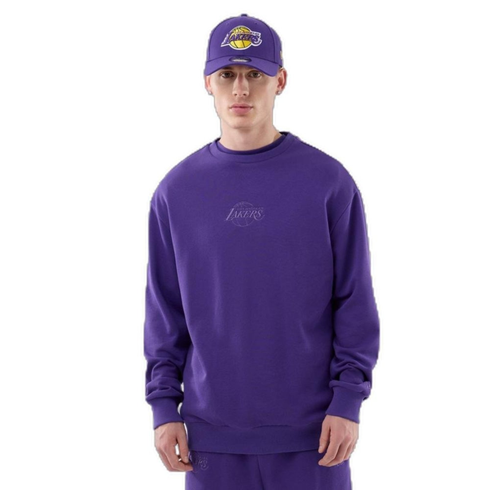Moletom New Era Careca Los Angeles Lakers Roxo
