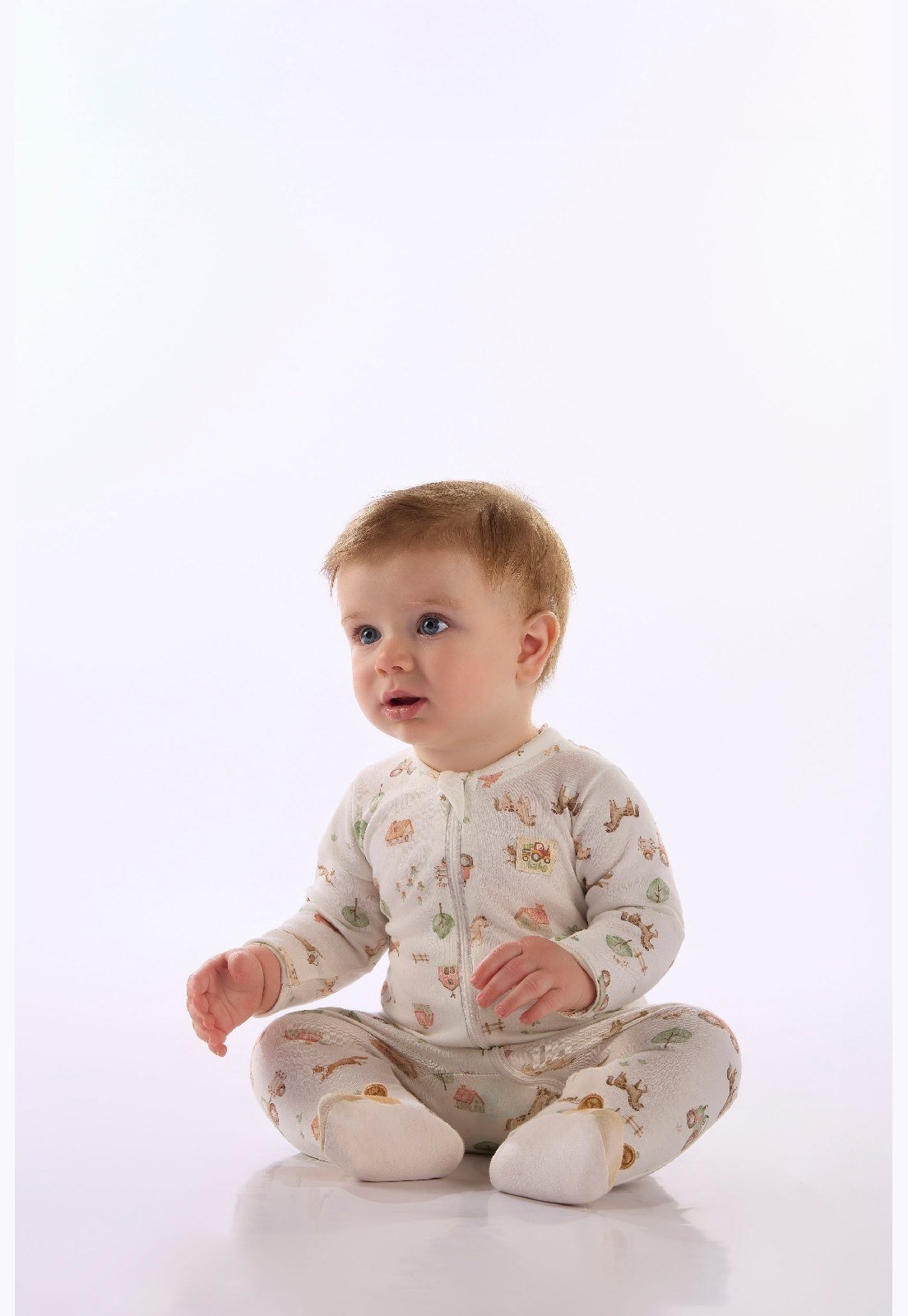 Infantil - Macacão Suedine Zíper Up Baby Estampado