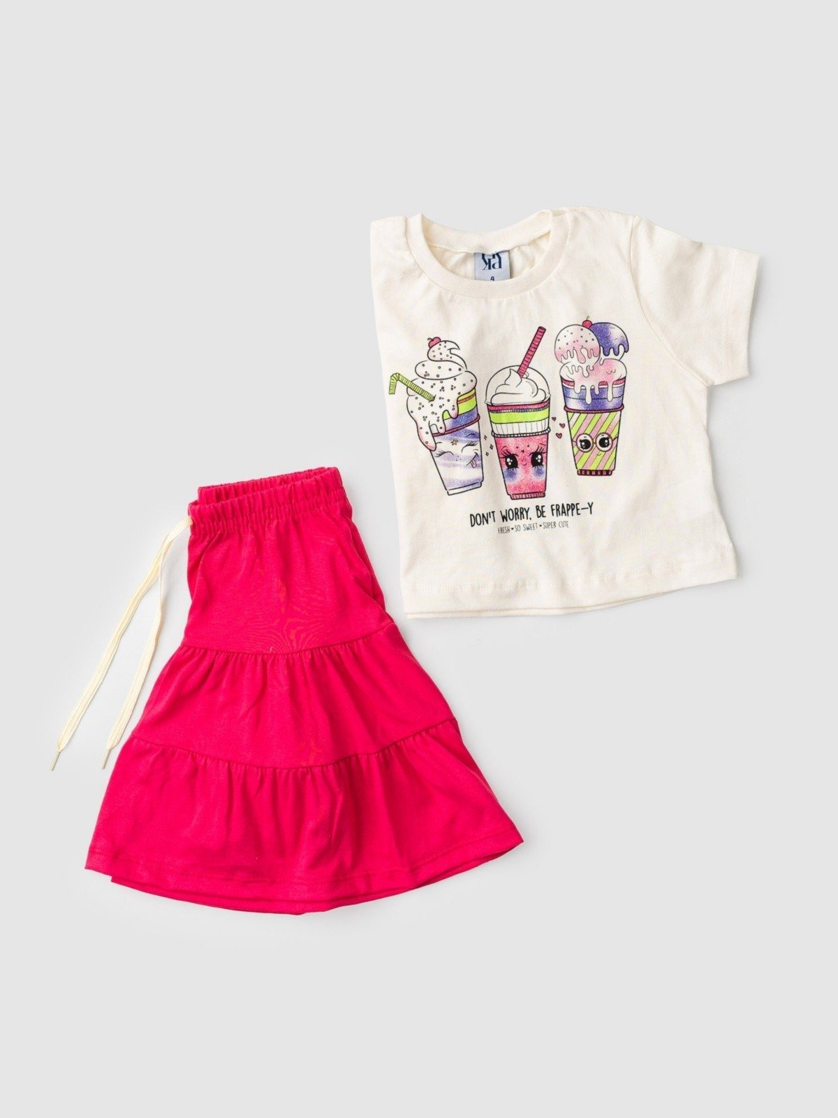 Vista 2 Infantil - Conjunto Platinum Doce Milkshake branca PLATINUM KIDS branco PLATINUM KIDS branco
