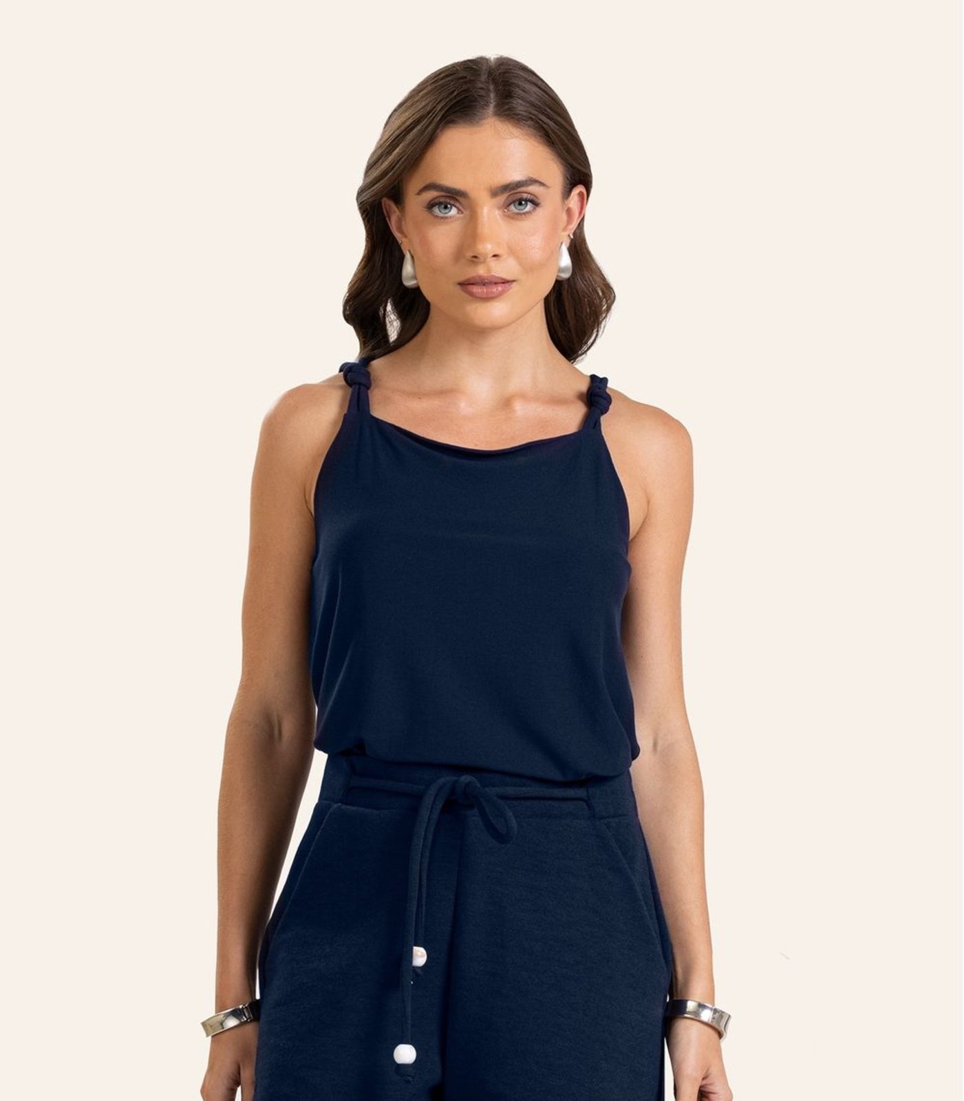 Vista 2 Blusa de Alça Feminina Endless. bege Endless bege