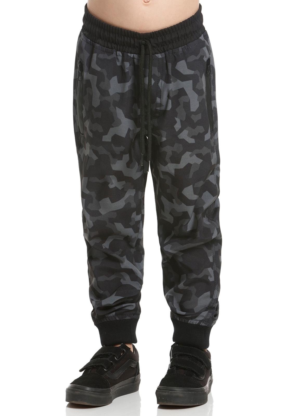 Infantil – Calça Moletom Camuflada Verde Banana Danger 1 Verde