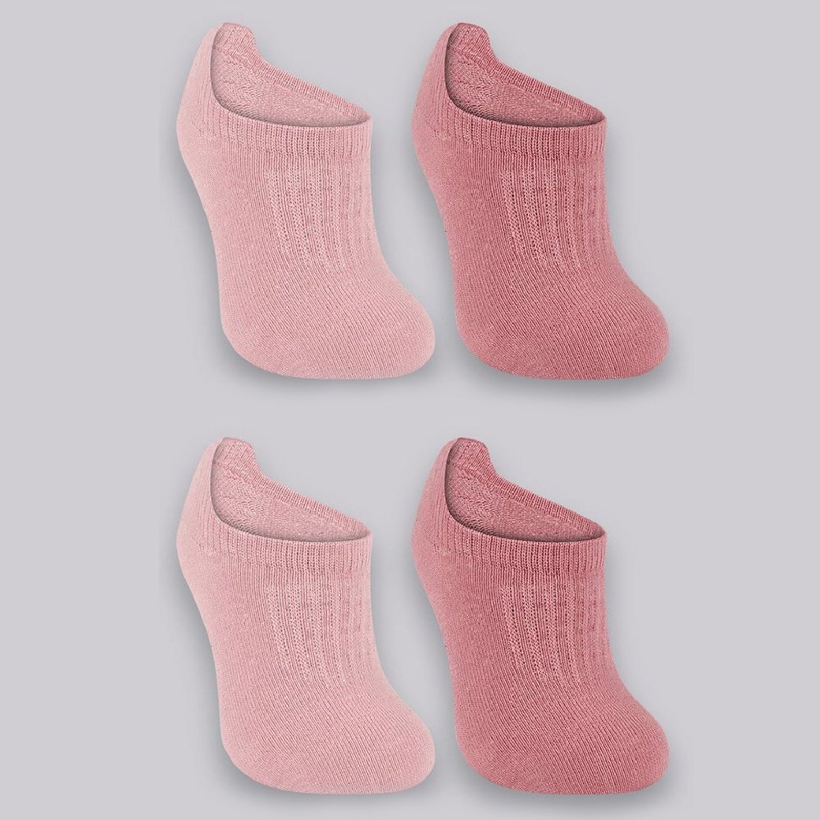 Kit 04 Meia Sapatilha Lupo Punho Soft Baby 02127-089 Cor:KIT 0905Tamanho: U- 16 A 23