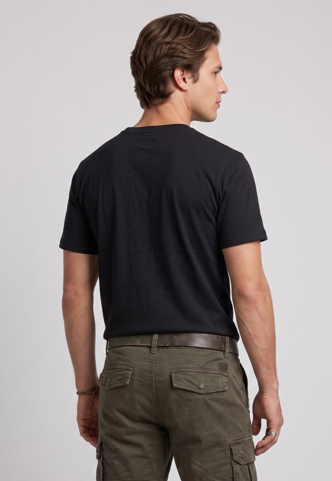 Camiseta Masculina Quiksilver Clicker Preta