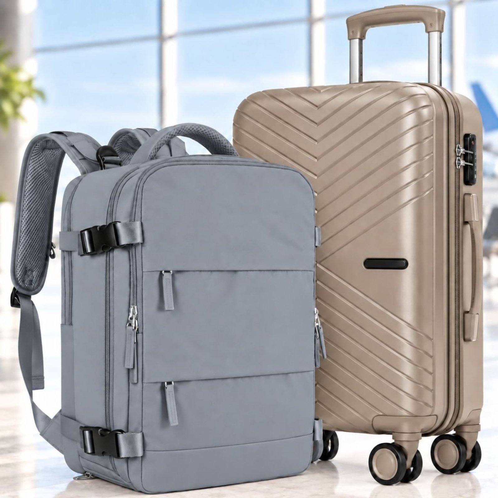 Kit Mala De Viagem 10kg De Bordo Kit Mochila Para Viagem Executiva Avião Bordo Luisa Rinaldi