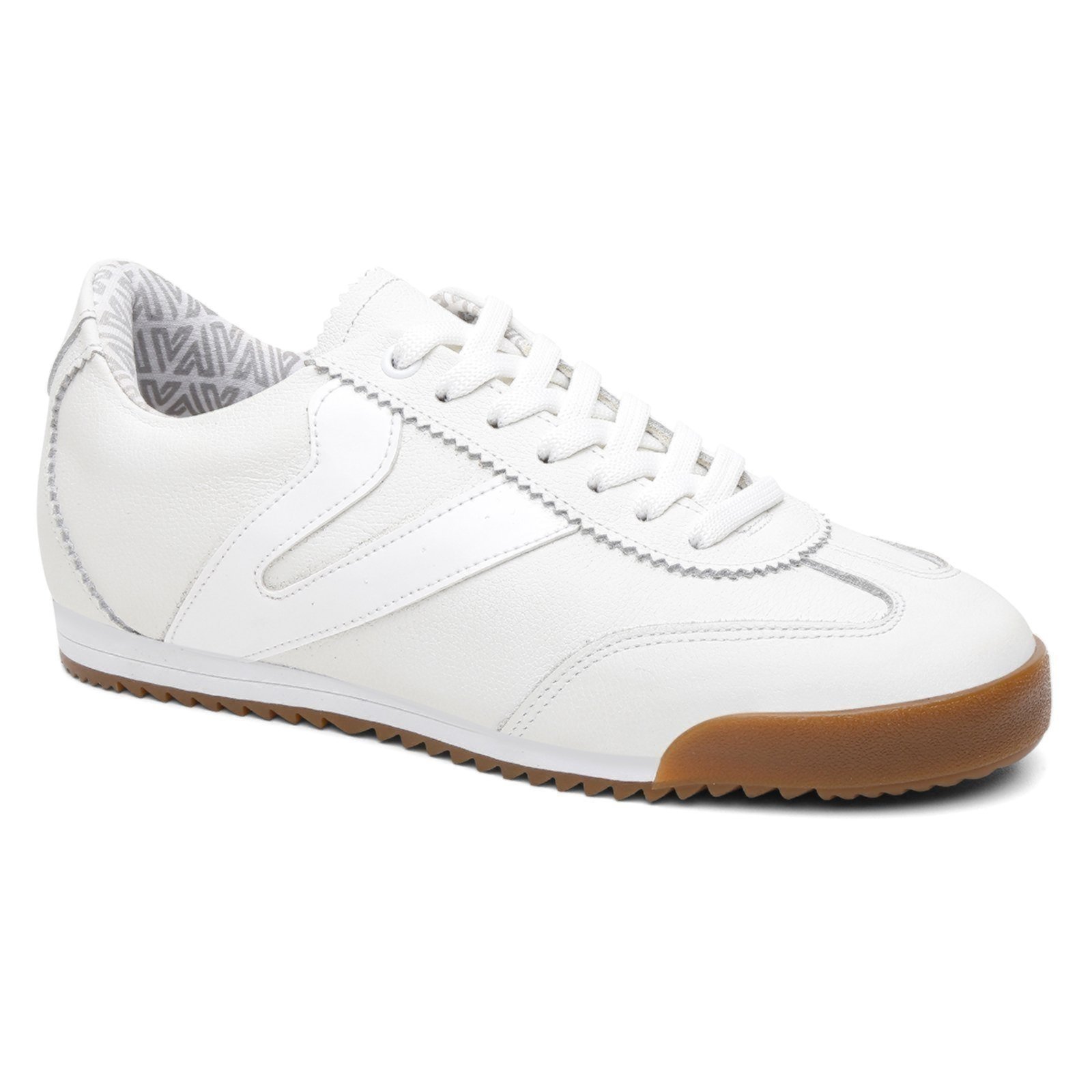 Tênis Feminino Couro Vittal Naomi Casual Clássico Retrô Branco