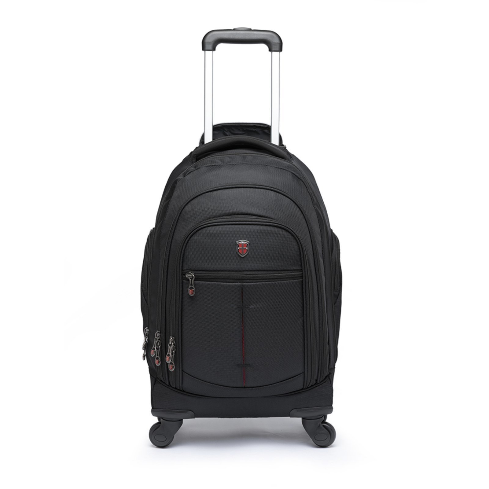 Mochila Masculina Antifurto Executiva Notebook Rodinhas 360° Preto