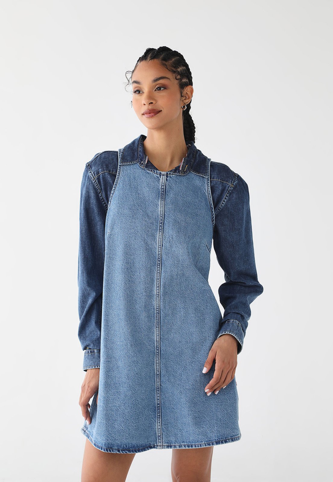 Vestido Jeans Feminino Levis 90s Shift Dress Azul