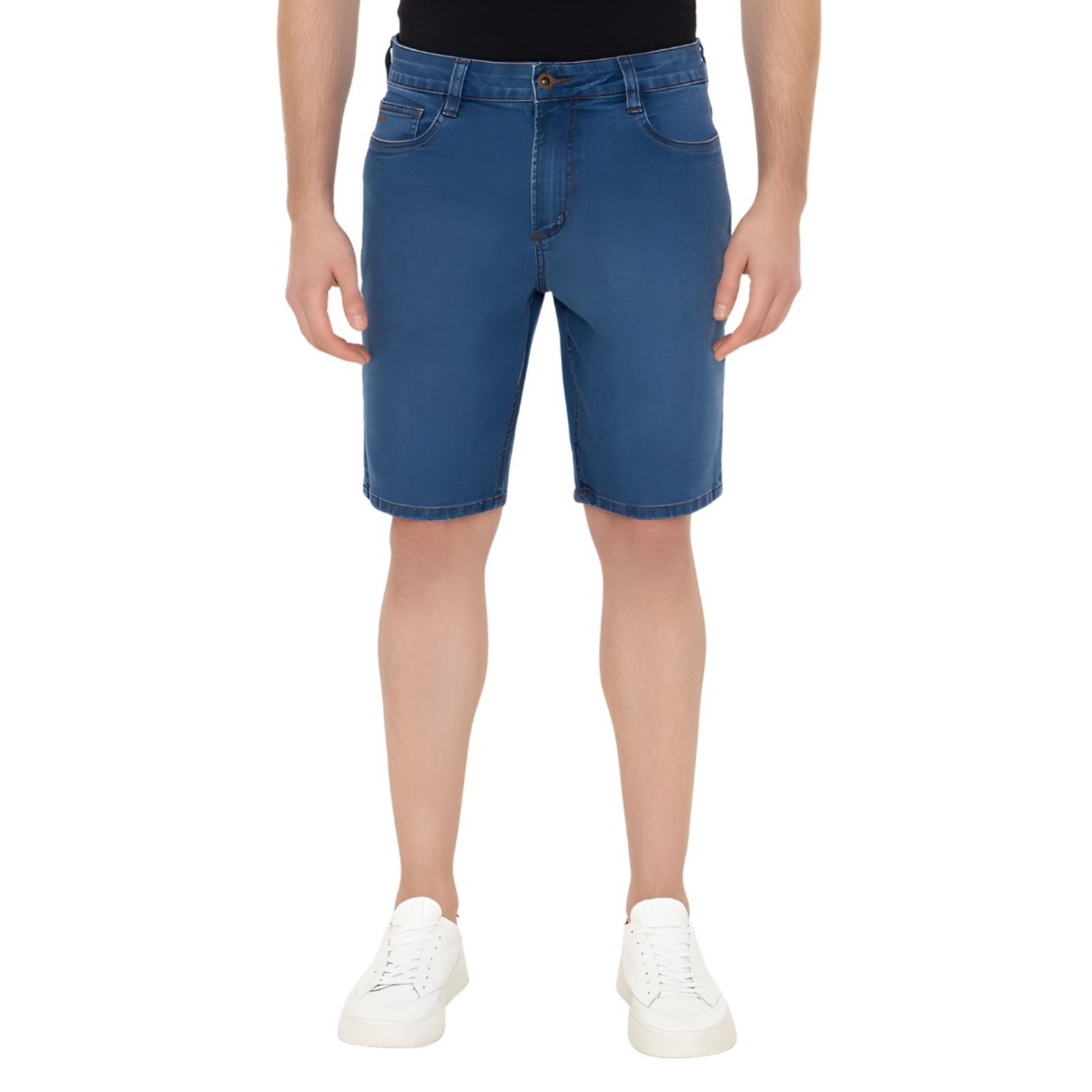 Bermuda Masculina Reta Jeans Com Elastano Hangar 33
