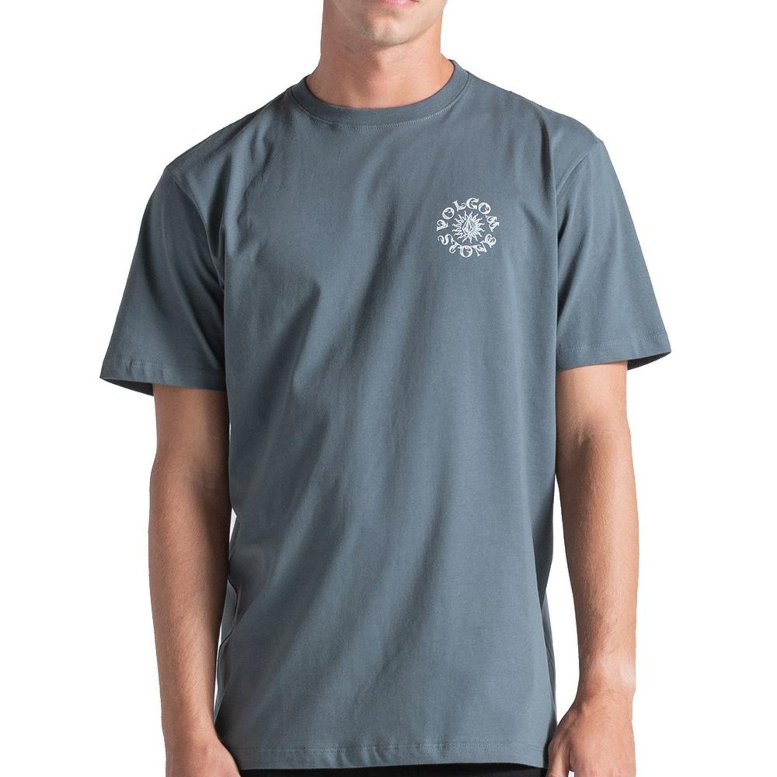 Camiseta Volcom Sunshiner WT26 Masculina Cinza Chumbo
