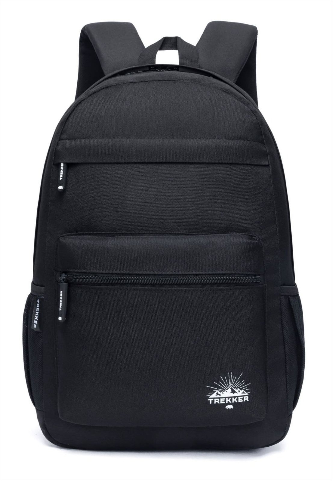 Vista 2 Mochila Casual Escolar Dia A Dia Reforçada Escolar Espaçosa TREKKER preto TREKKER preto