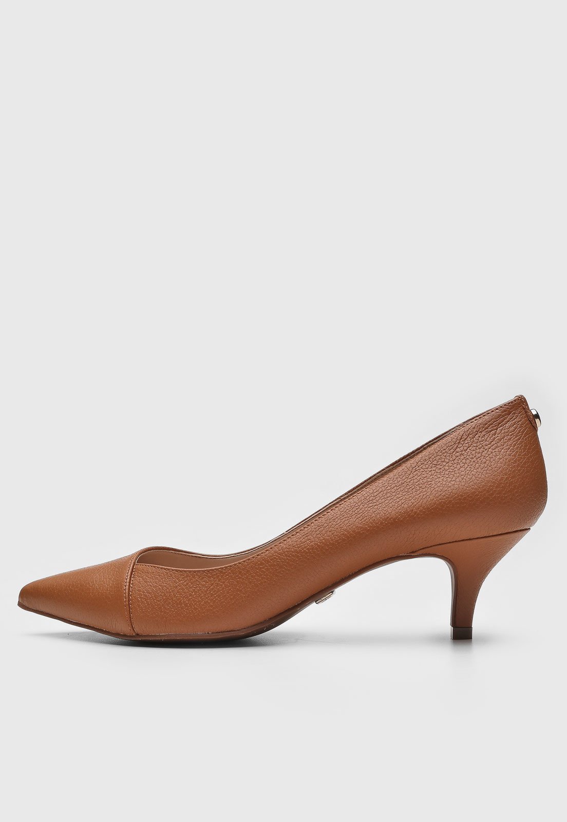 Scarpin Jorge Bischoff Bico Fino Caramelo