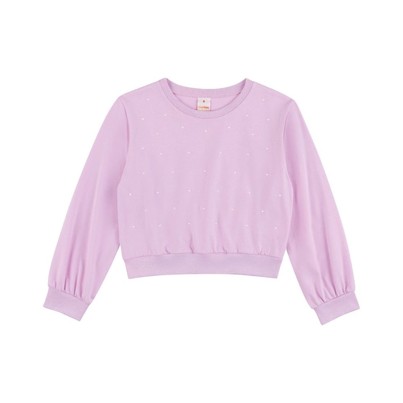 Infantil - Blusa Cropped Manga Longa Menina Marisol