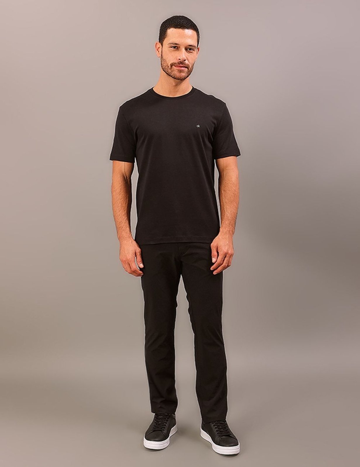 Camiseta Mc Ck Masc Pima - Preto Calvin Klein Jeans