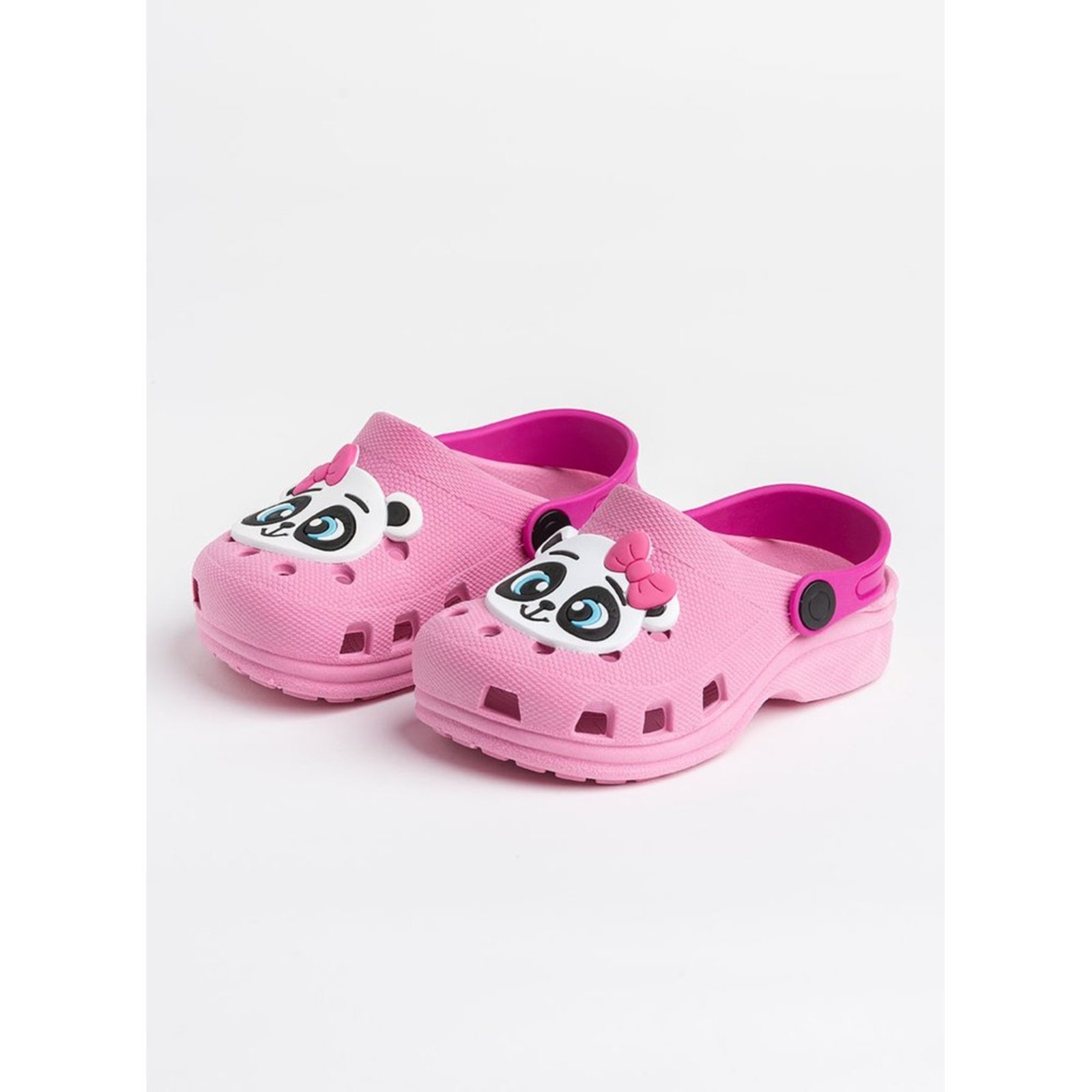 Vista 2 Infantil - Babuche Menina Panda Molekada rosa Molekada rosa