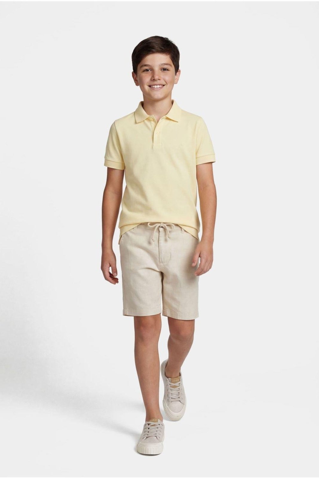 Vista 3 Infantil - Bermuda Aramis Chinho Flamê Colors Cordão Claro azul Aramis azul