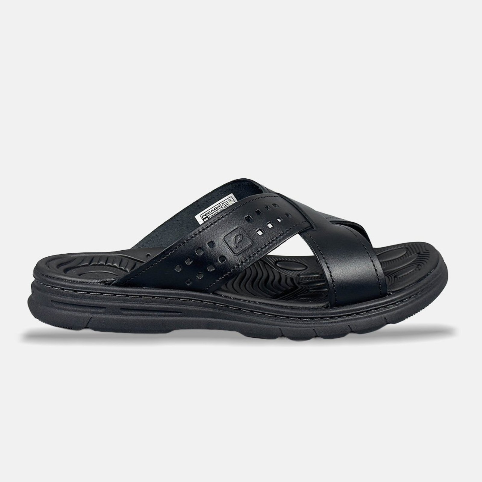 Chinelo Pegada Slide Tira Cruzada 134201 Preto