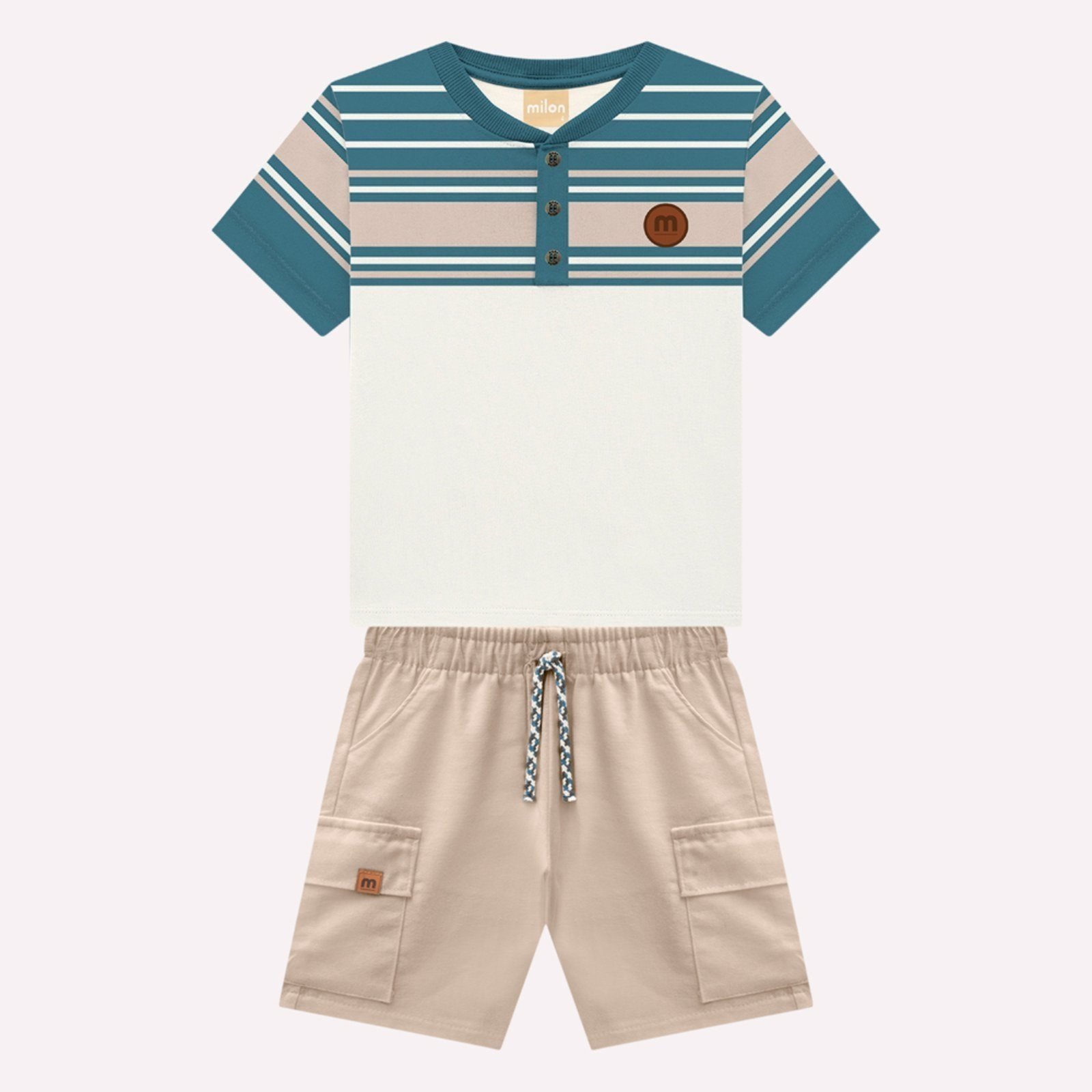 Infantil - Conjunto Menino Listras Milon