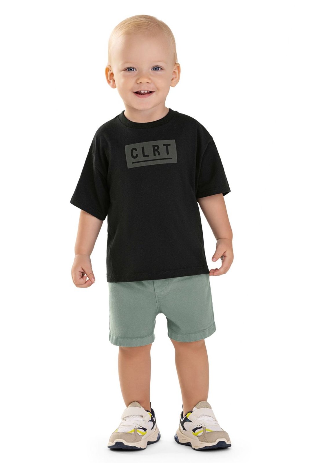 Vista 3 Infantil - Conjunto Menino Estampa Relevo Colorittá cinza Colorittá cinza