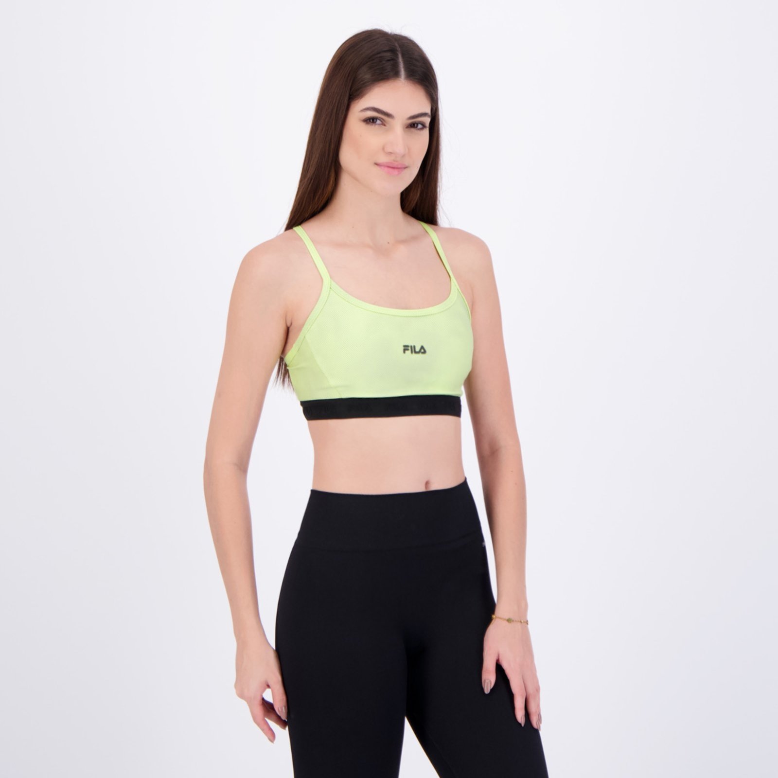 Vista 3 Top Fila Train Elastic V Feminino vermelho Fila vermelho