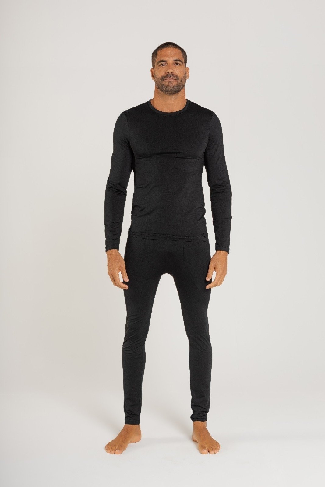 Camiseta em Malha Térmica Just Basic Preto