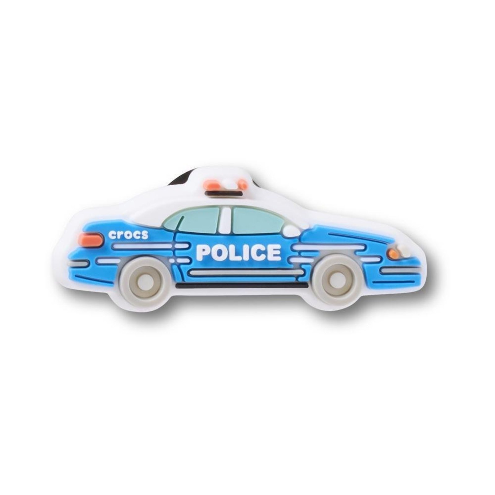 Infantil - Jibbitz™ Carro de Polícia Azul Único Branco