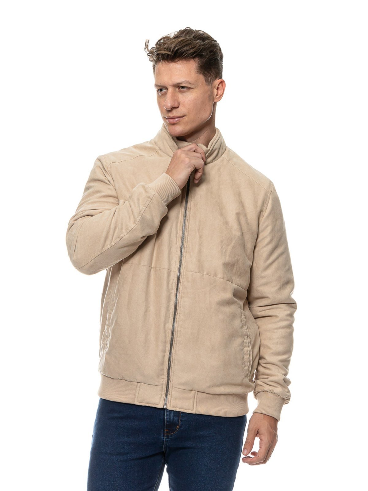 Jaqueta Masculina Suede Crocker
