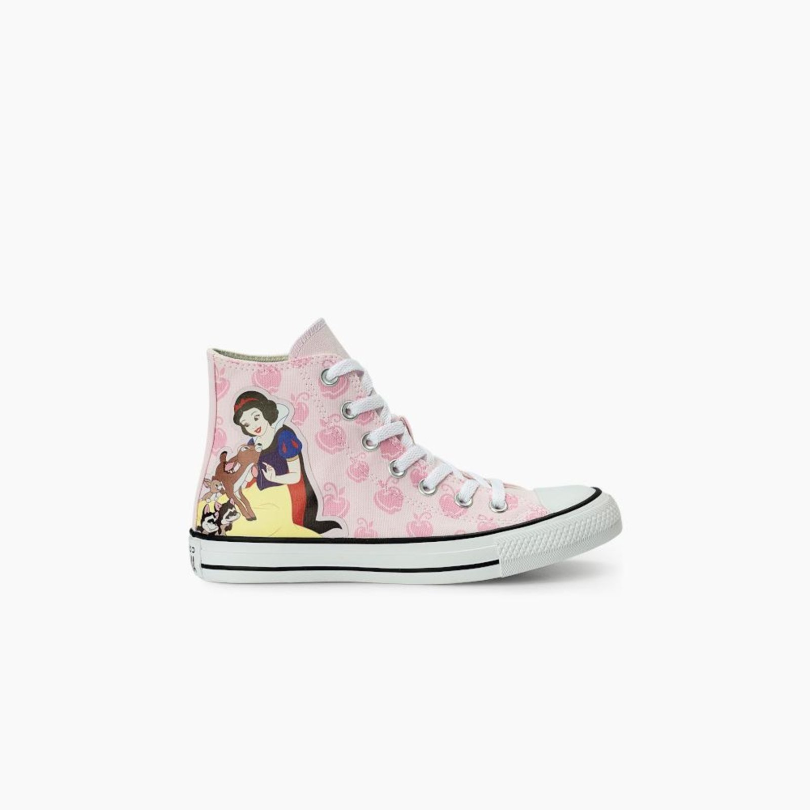 Infantil – Converse Chuck Taylor All Star Branca de Neve Cano Alto Rosa