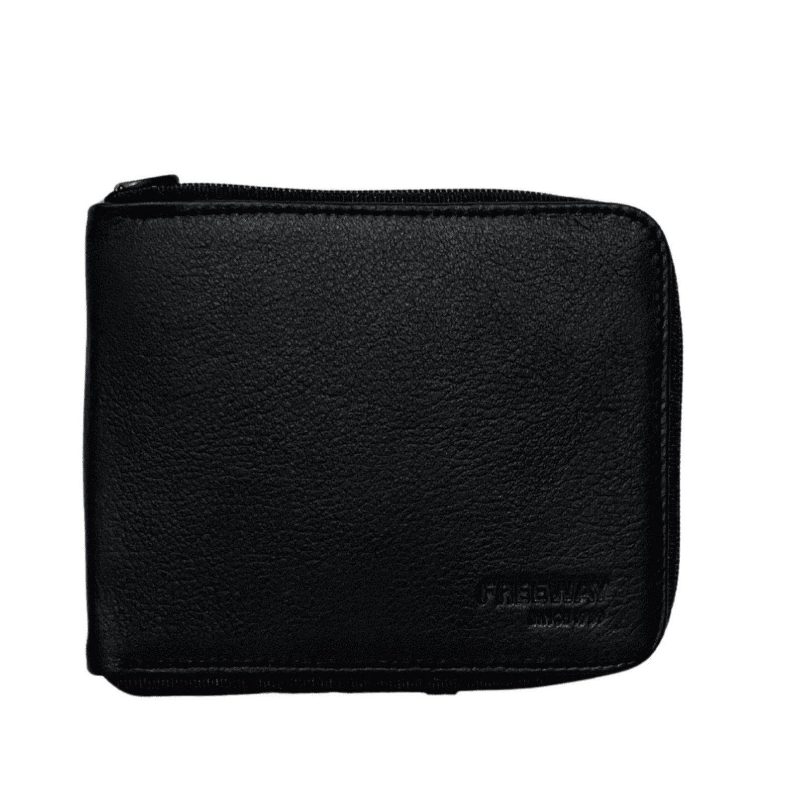 Vista 2 Carteira Masculina Couro Macau Freeway preto Freeway preto