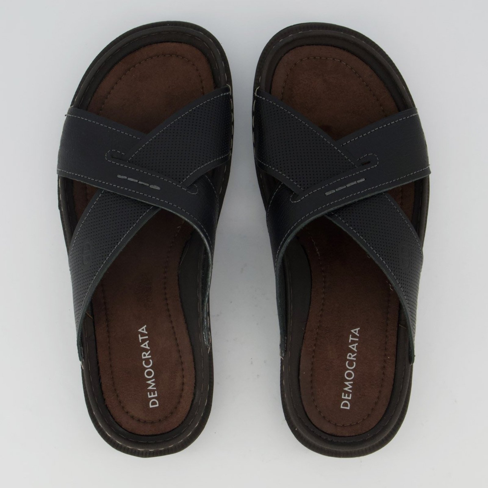 Chinelo Democrata Slide Transpassado Lazy Preto
