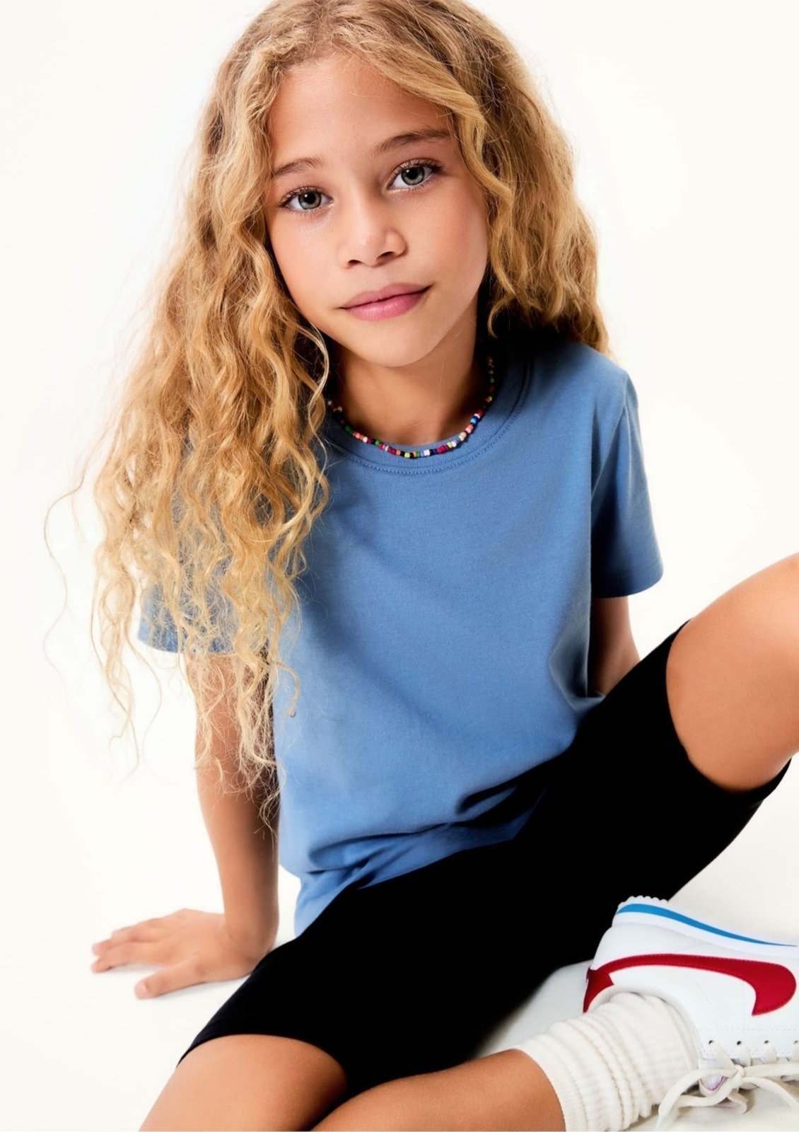 Vista 2 Infantil - Blusa Manga Curta Menina Em Malha Hering Hering Kids pink Hering Kids pink