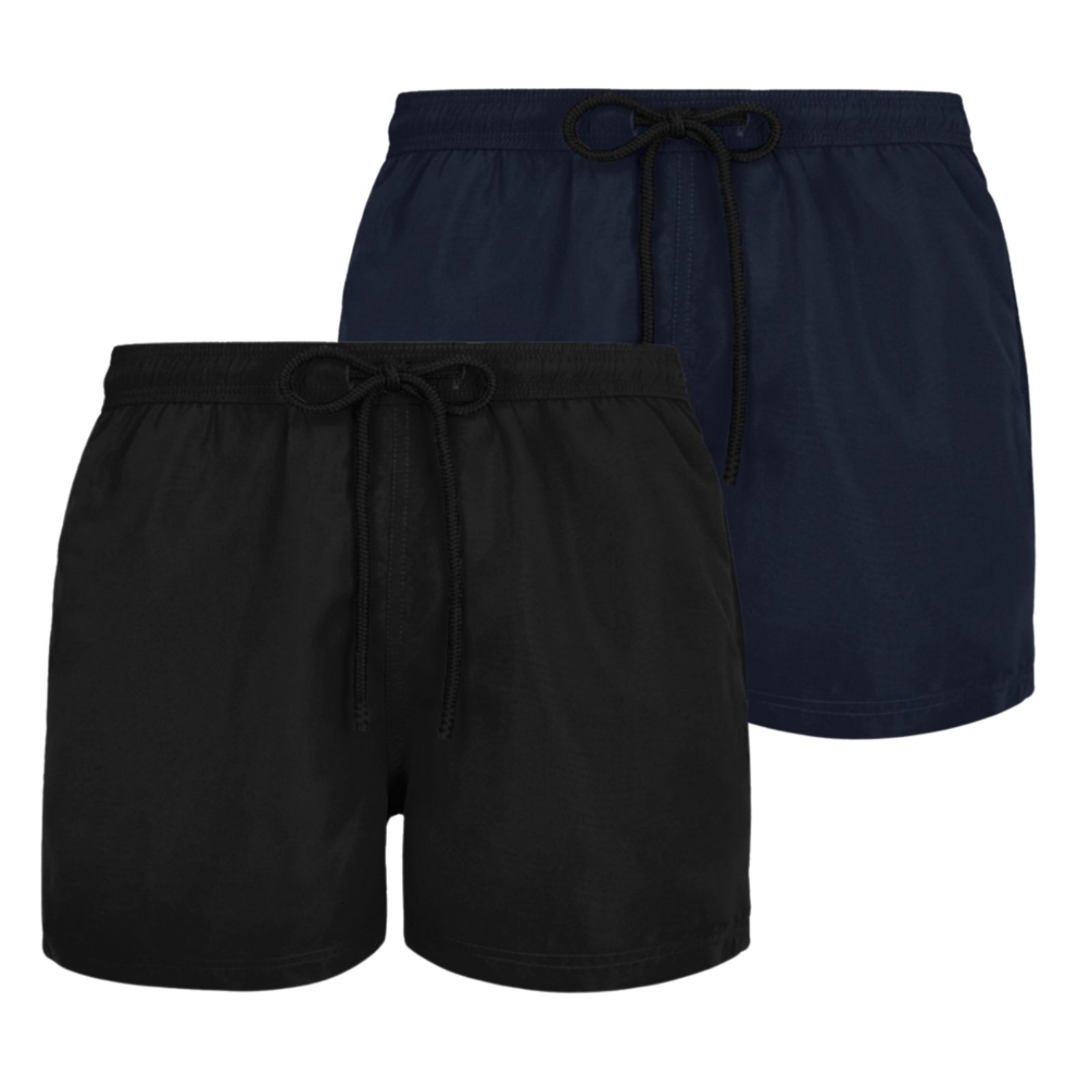 Vista 2 Kit 2 Short Bermuda Masculina Plus Size Moda Praia Calor Verão G1 G2 Liso Relaxado branco Relaxado branco