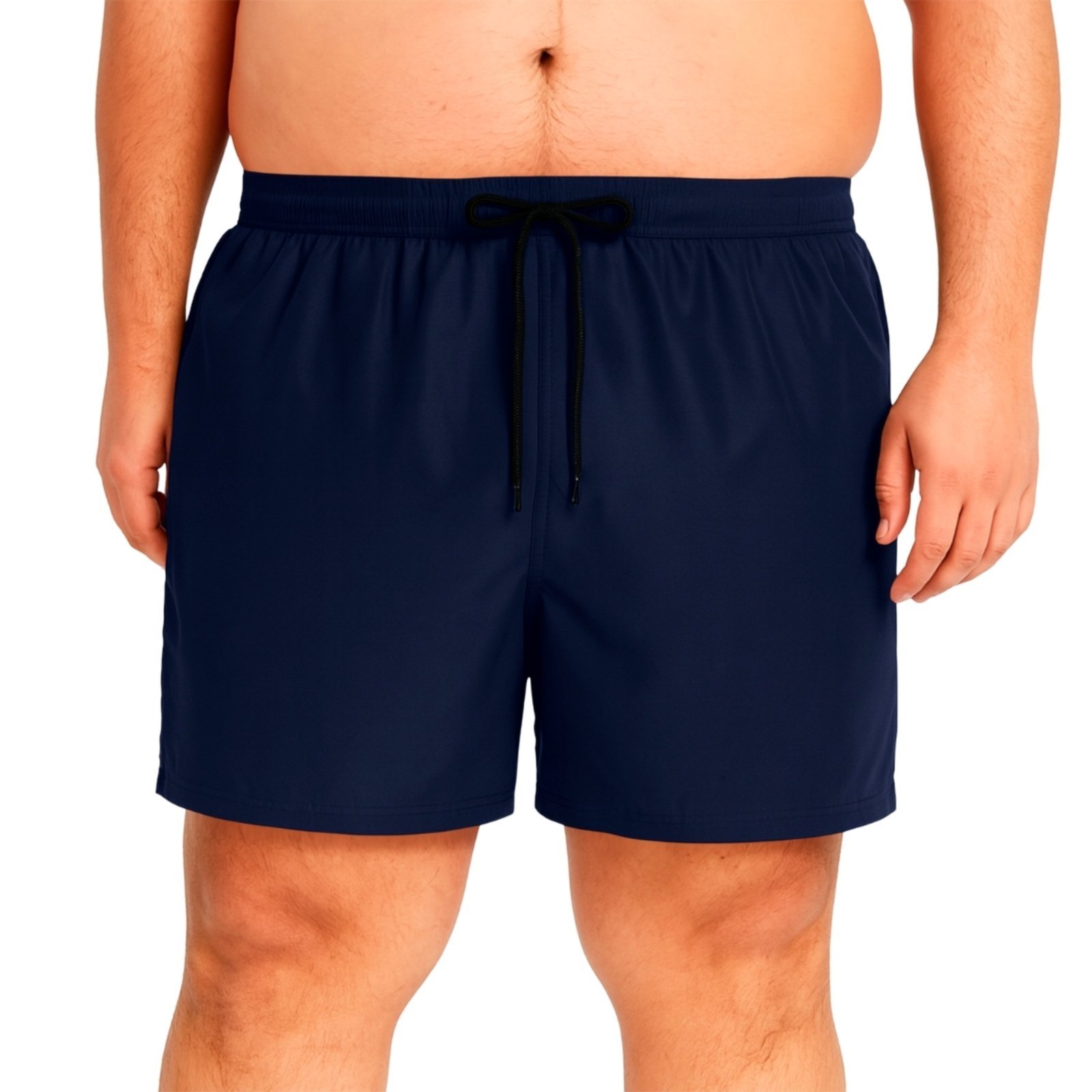 Vista 3 Kit 2 Short Bermuda Masculina Plus Size Moda Praia Calor Verão G1 G2 Liso Relaxado branco Relaxado branco