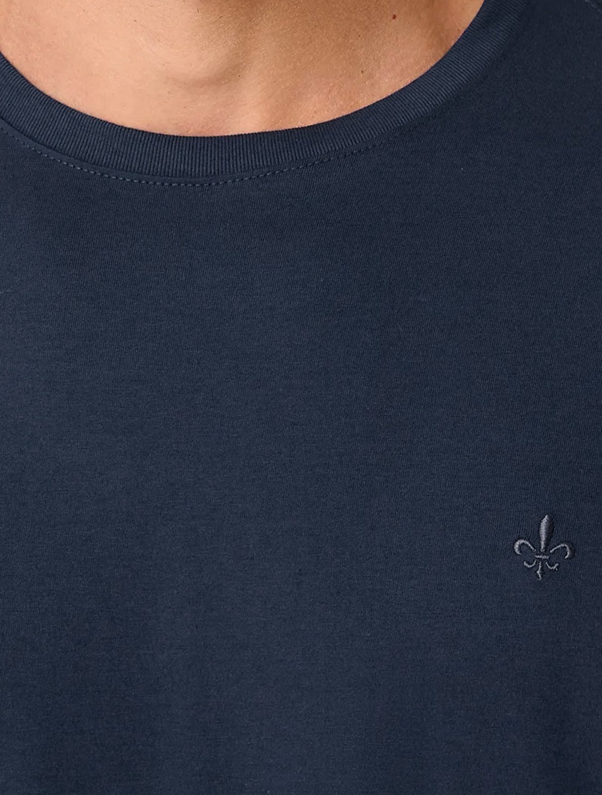 Vista 3 Camiseta Dudalina Masculina Basic Essential Mono Icon azul marinho Dudalina azul marinho