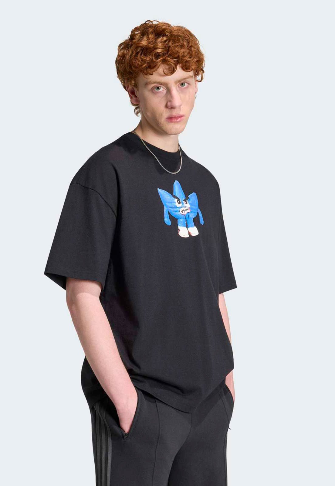 Camiseta adidas Originals Trefoil Gráfico Preta