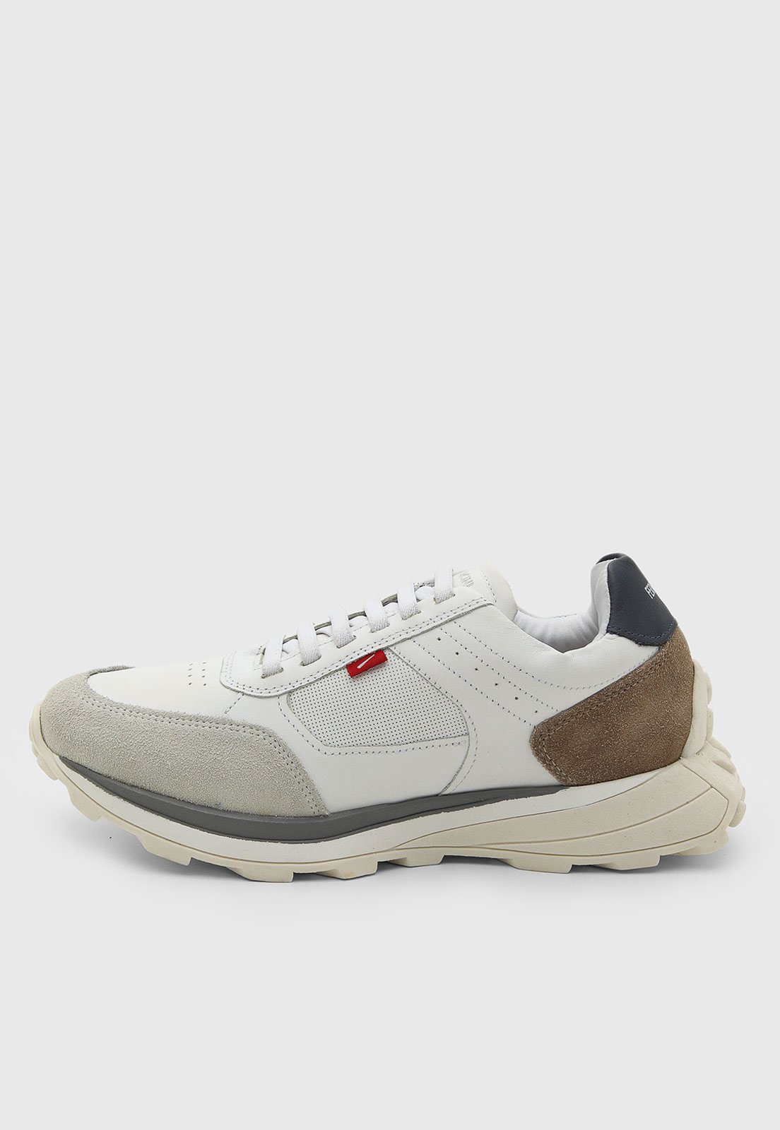 Tênis Masculino Ferracini Mid Cano Baixo Branco