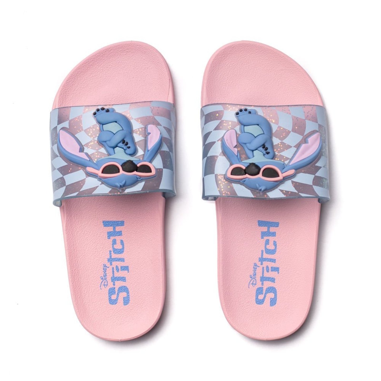 Infantil – Chinelo Grendene Disney Slide Stitch Rosa/Azul