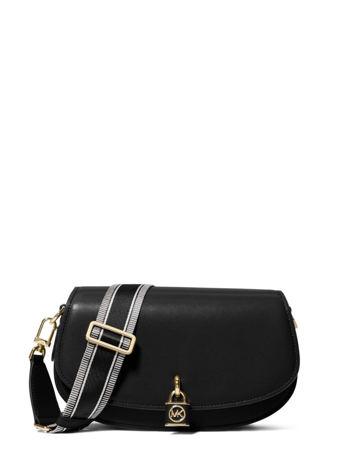 Vista 2 Bolsa Transversal Mila Média De Couro 30S3gimm8l001 preto preto