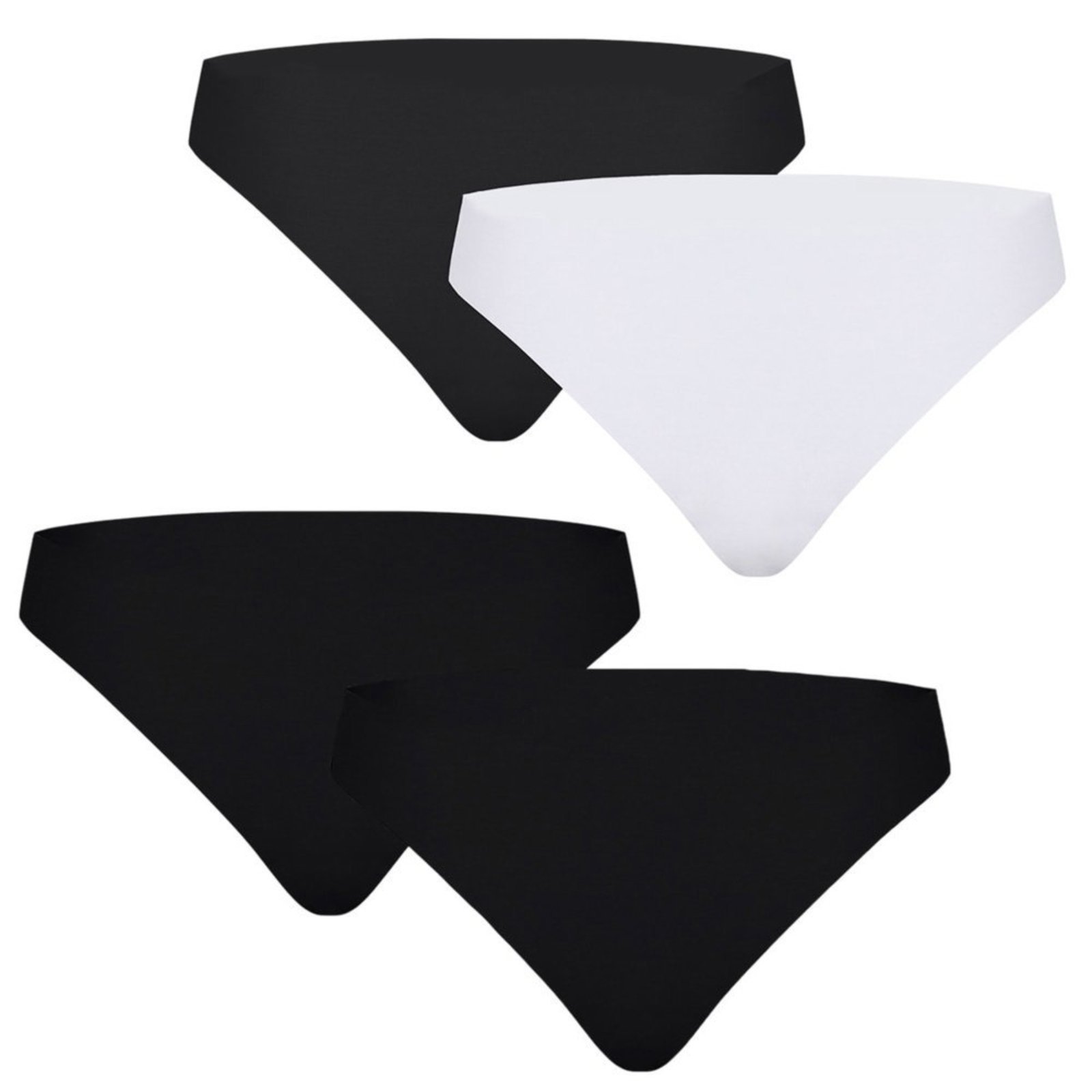 Vista 3 Kit 4 Calcinhas Puma Corte a Fio Feminina preto Puma preto