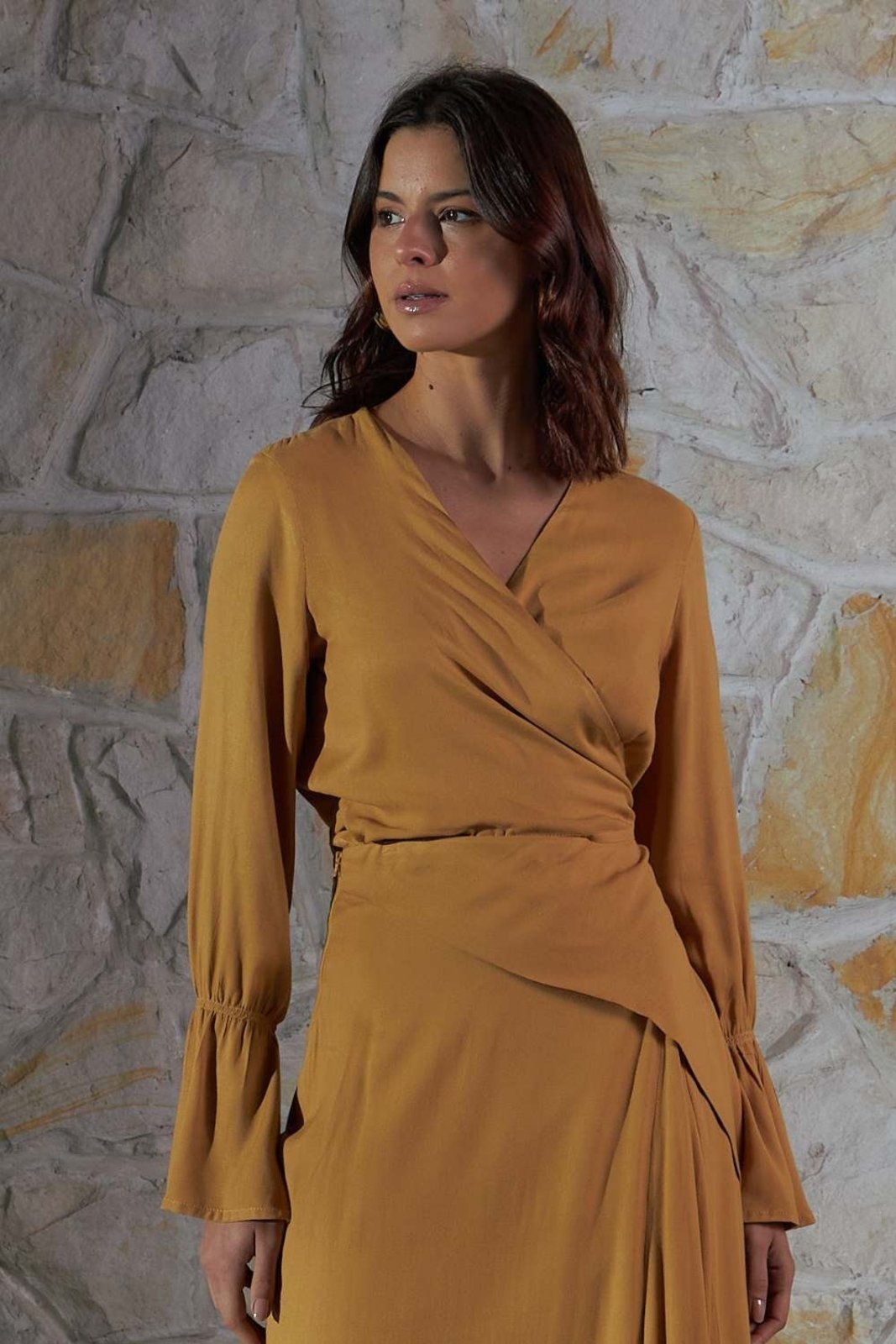 Vista 2 Blusa Vanibele Cropped Camelo caramelo Vanibele caramelo