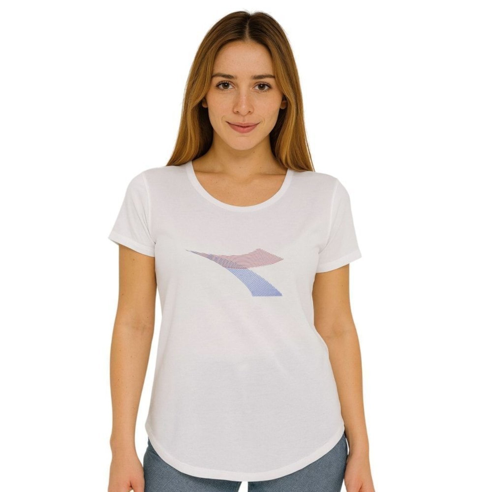 Vista 2 Camiseta Diadora Big Logo Movimento Feminina preto Diadora preto