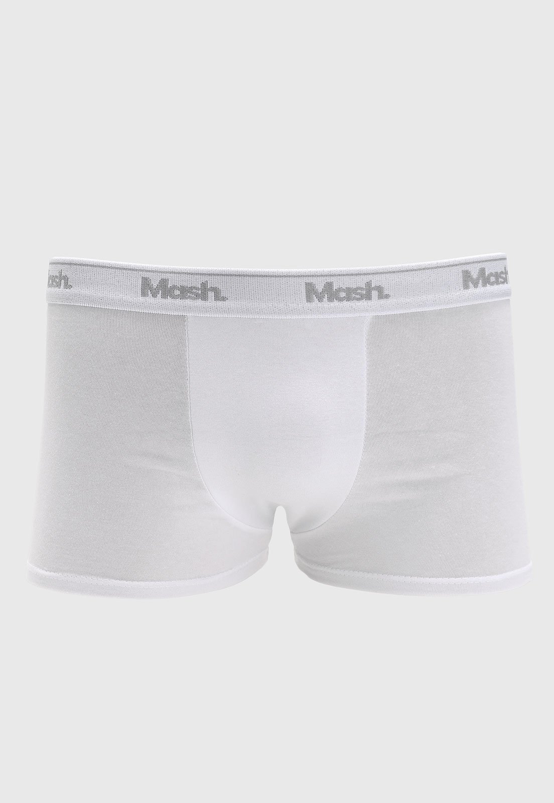 Vista 3 Cueca Boxer Masculina Mash Kit 8 Unidades Branca branco MASH branco