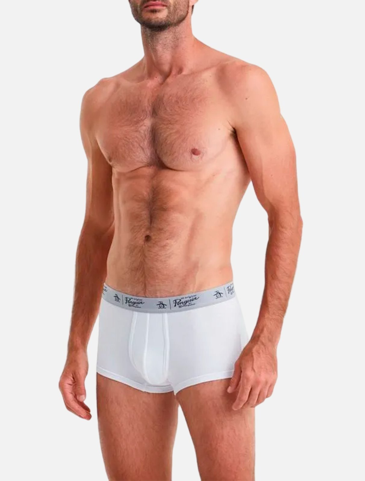Vista 3 Kit Cueca Original Penguin Boxer BPUUN0001 Branca 3UN branco Penguin branco
