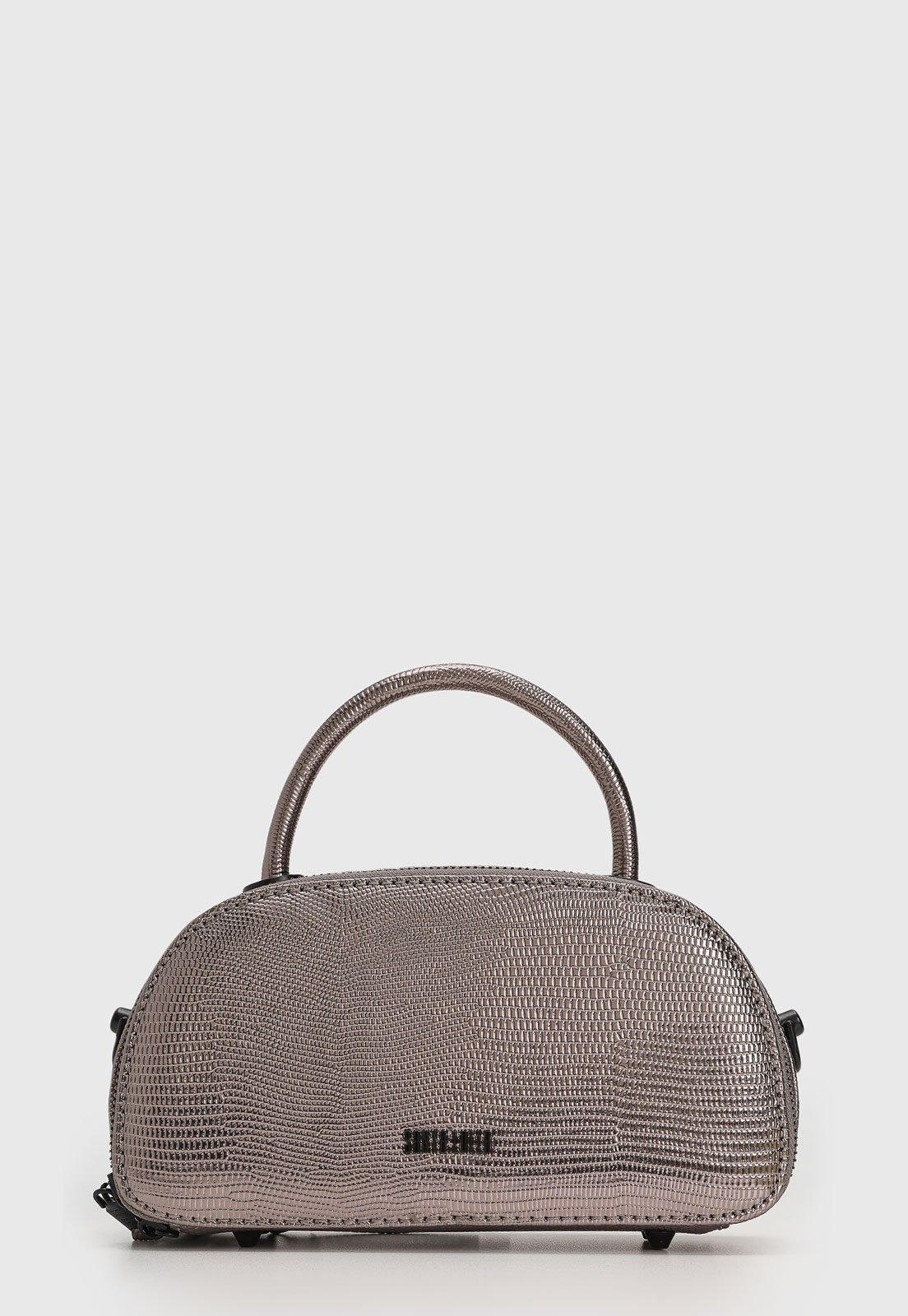 Bolsa Tiracolo Santa Lolla Metalizada Grafite