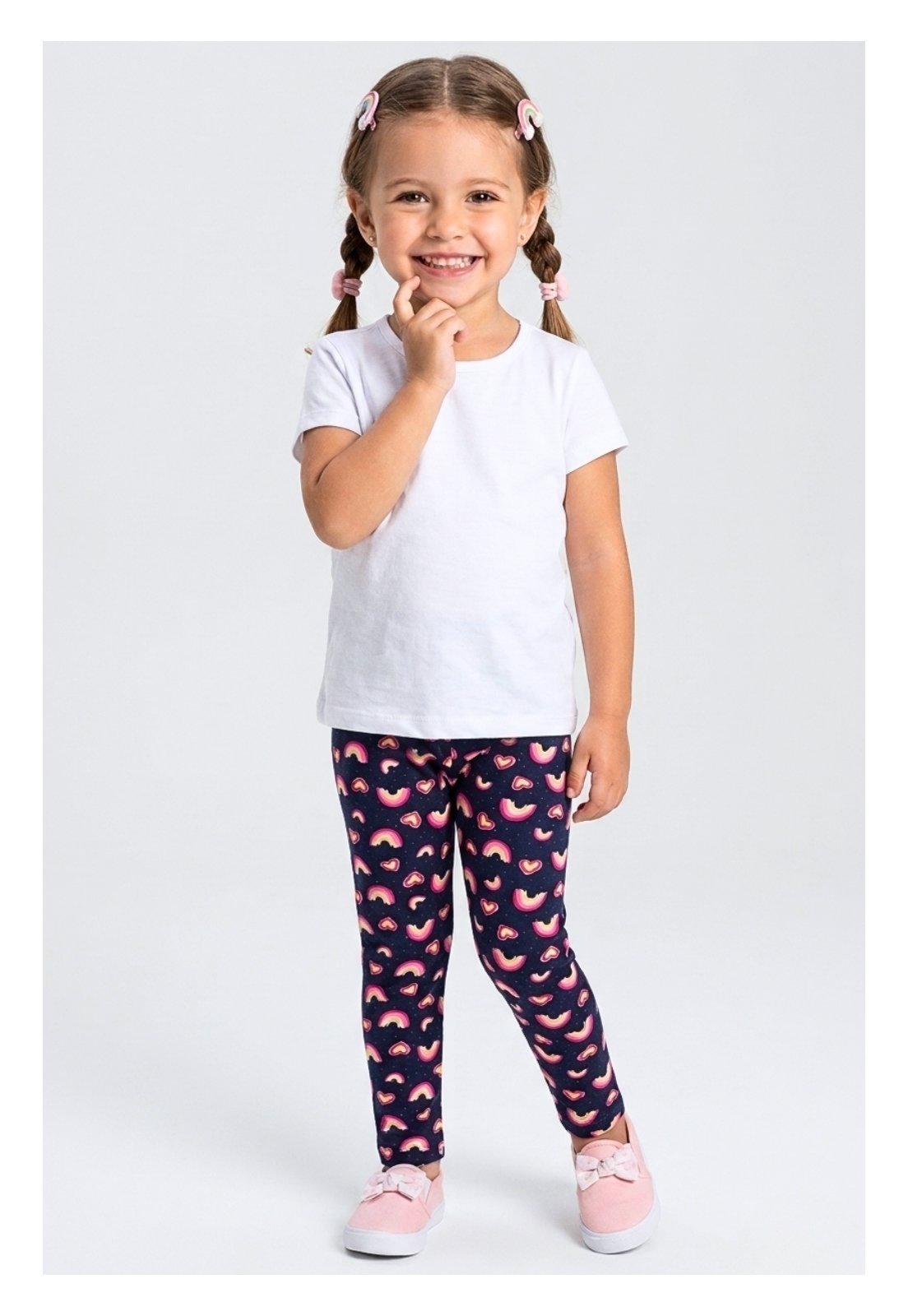 Infantil - Legging Bem Vestir Feminina Arco-íris