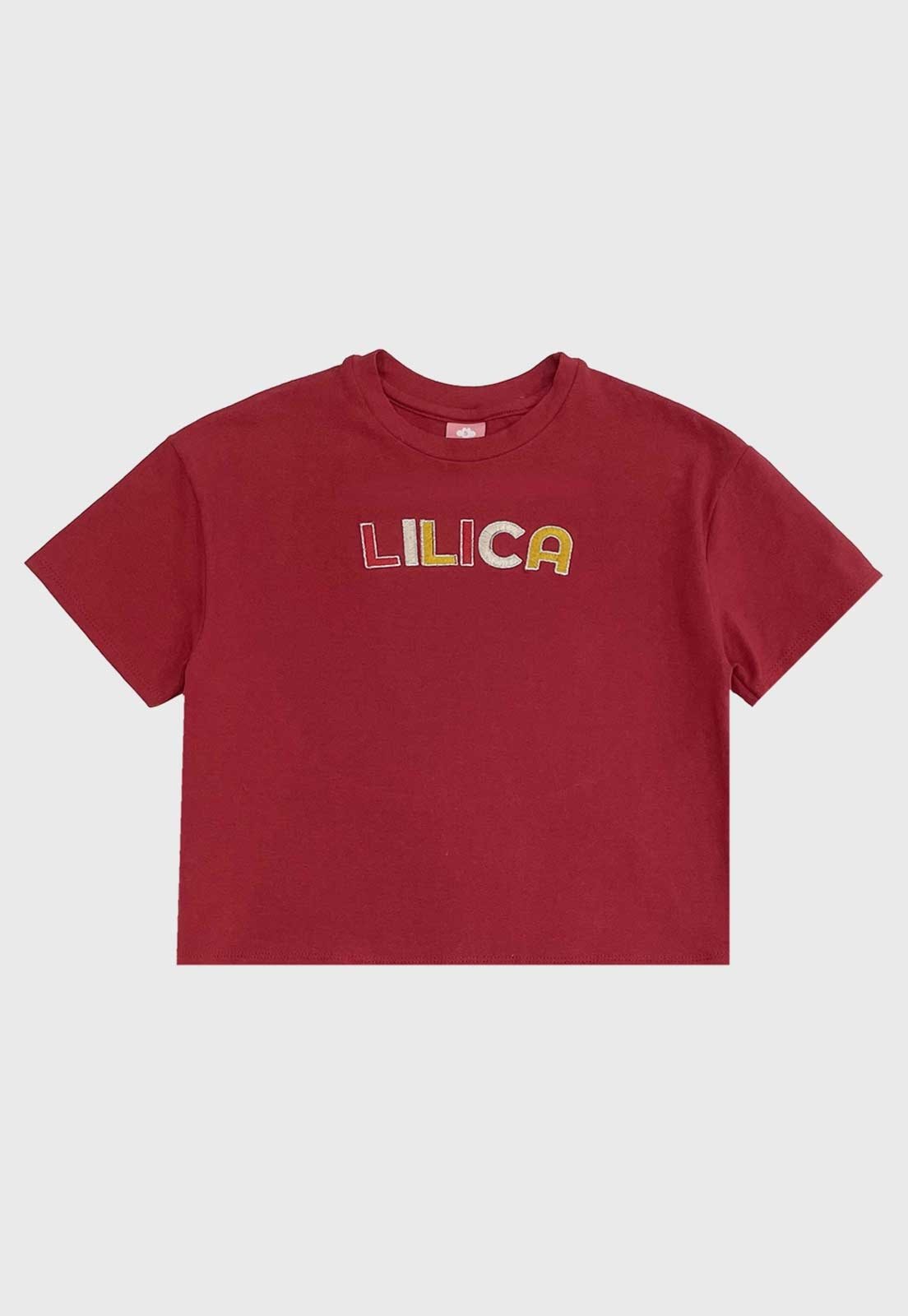 Infantil - Blusa Lilica Ripilica Estampa Lilica Colorida Vinho