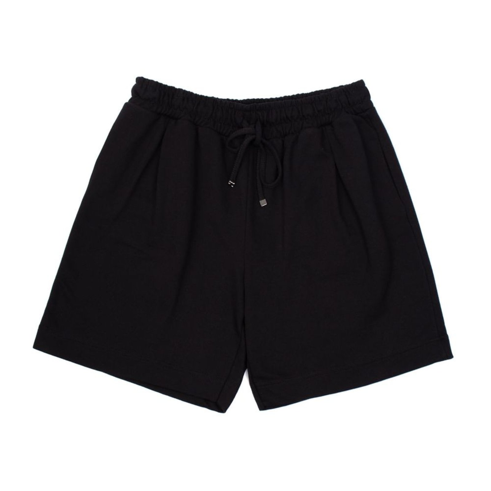Bermuda Feminina Secret Glam Plus Size Moletom Sarjado Preto